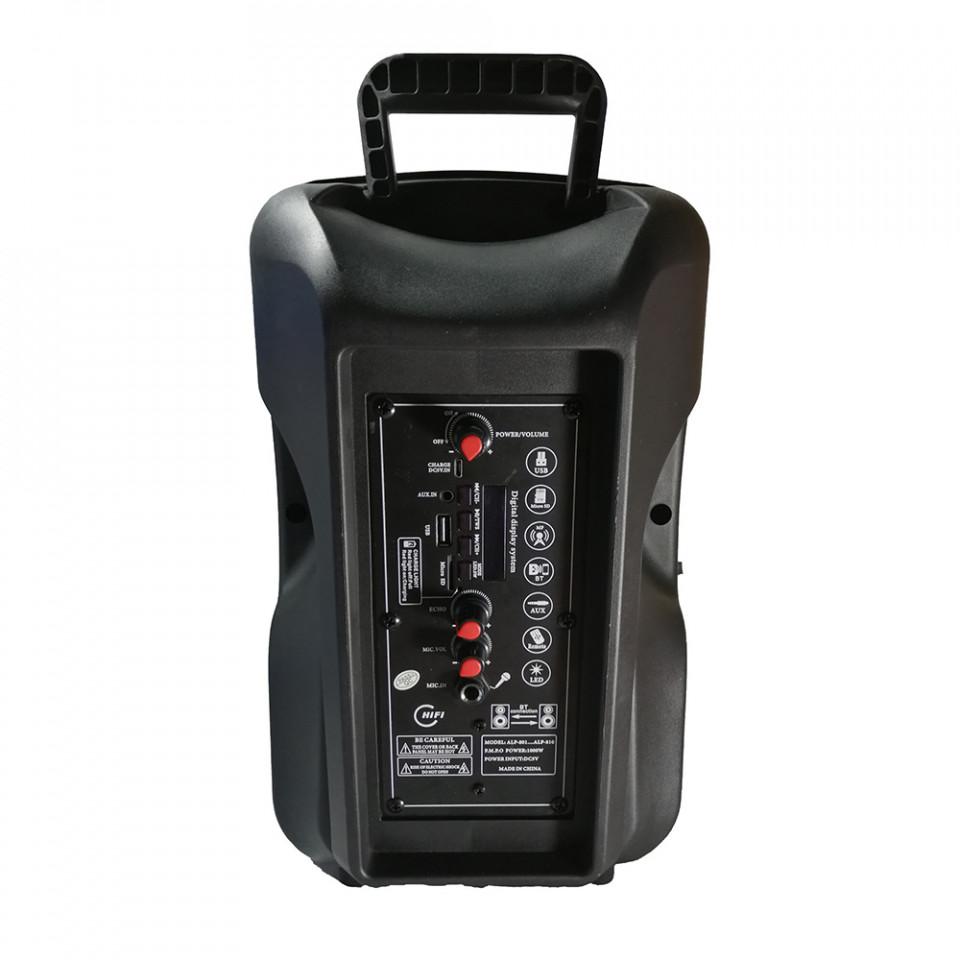 Boxa Activa Portabila 250 W , 8 Inch ,Microfon Cu Fir, USB, Radio, Bluetooth,Telecomandă+Cadou + bratara fitness